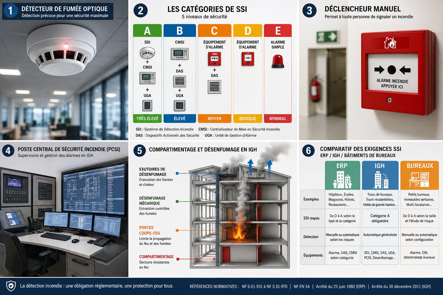 Systèmes de Détection Incendie : quelles obligations pour les ERP, les IGH et les autres bâtiments ? 1 Systèmes de Détection Incendie : quelles obligations pour les ERP, les IGH et les autres bâtiments ?